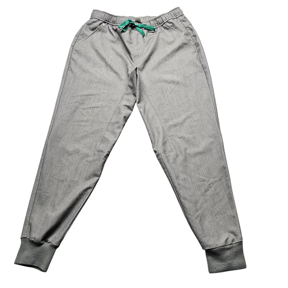 FIGS Technical Collection Mens M/S Grey Jogger Scrub Pants Medical Uniform Short